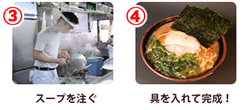 家系ラーメンができるまで3，4